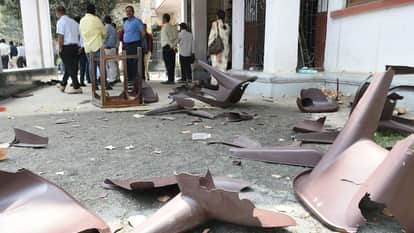 UP College Murder Case police FIR Registered Against Students for Vandalism at Principal Residence