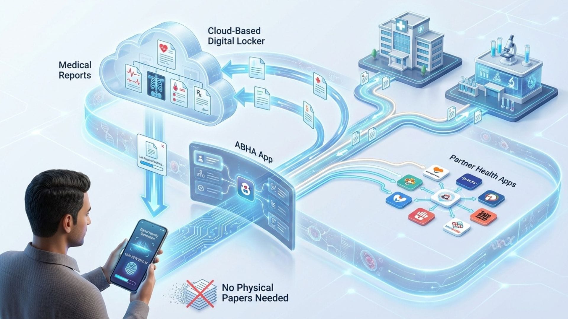 Digital Health Locker Store Medical Reports Securely with ABHA