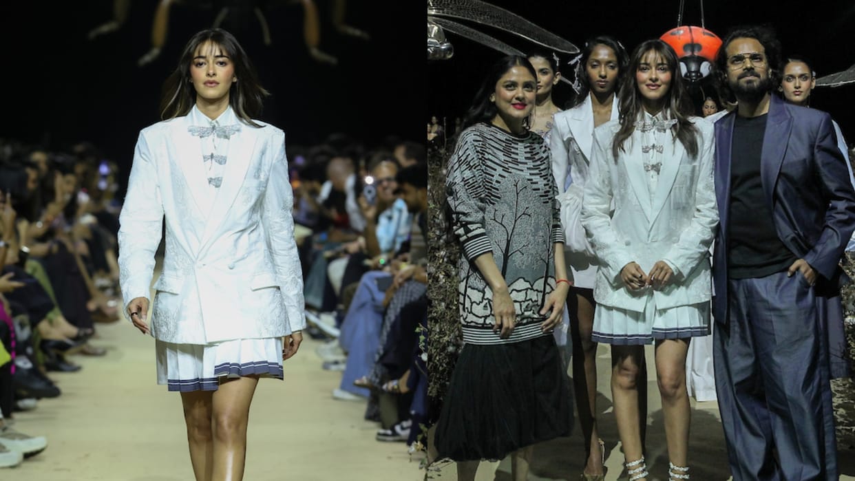 Ananya Panday Ramp Walk At Fashion Week Held In Mumbai