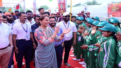 Sarguja Olympics 2026 Kicks Off CM Sai Inaugurates the Event Geeta Phogat Also Present in Ambikapur