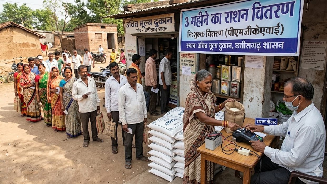 Major change in ration system in Chhattisgarh: Rice for  months will be available together in April itself