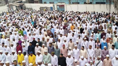 Eid Devotion Love Brotherhood Embracing one another people shared joy and displayed spirit of brotherhood