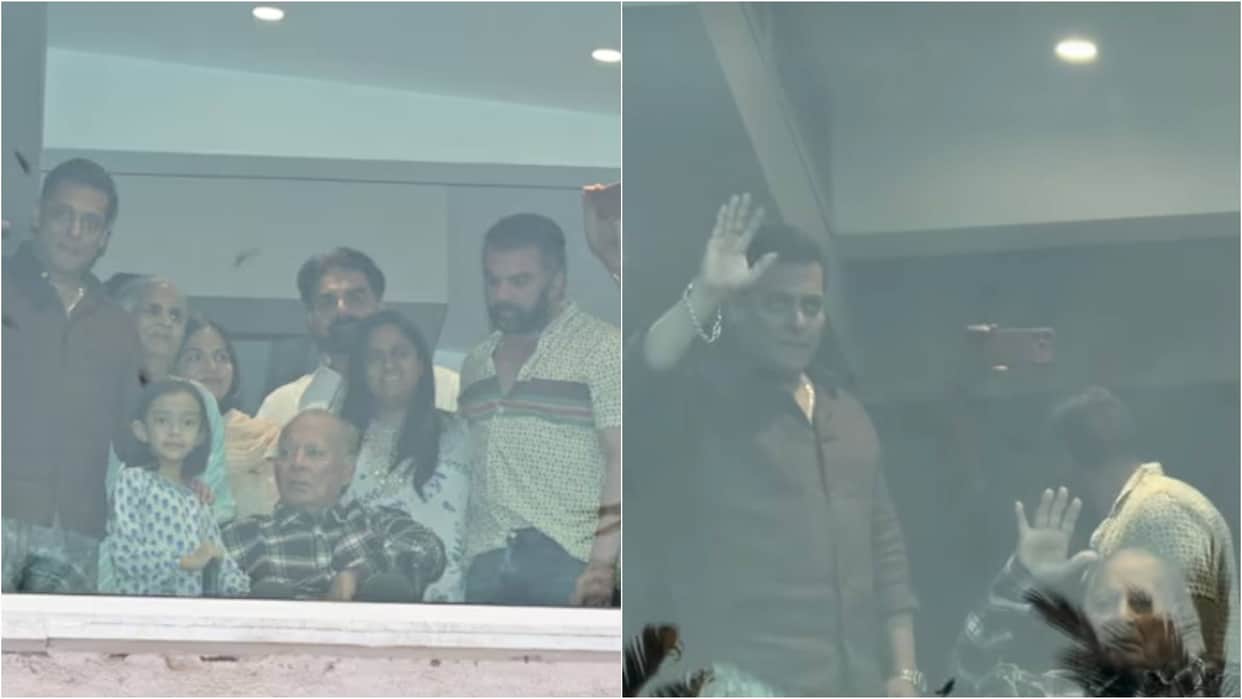 Eid Ul Fitr 2026: Salman Khan Father Salim Khan and family wave at fan wishes on Eid Video Viral