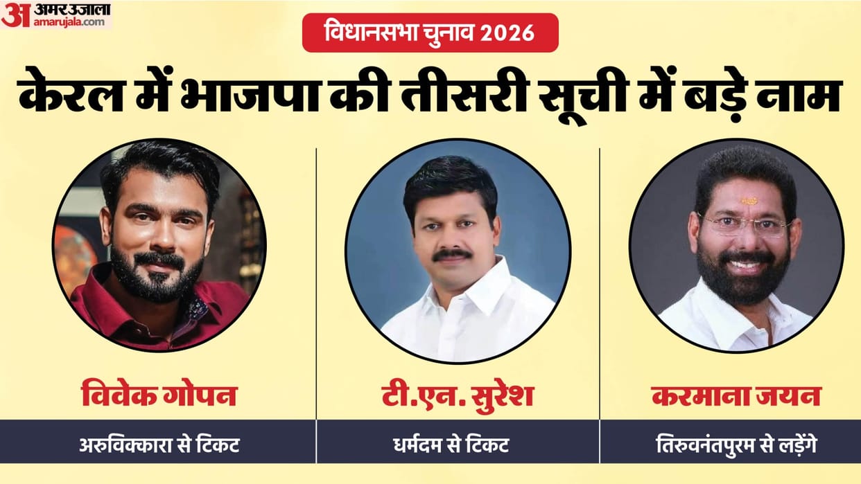 Kerala Assembly Elections 2026 BJP releases third list announces 11 candidates