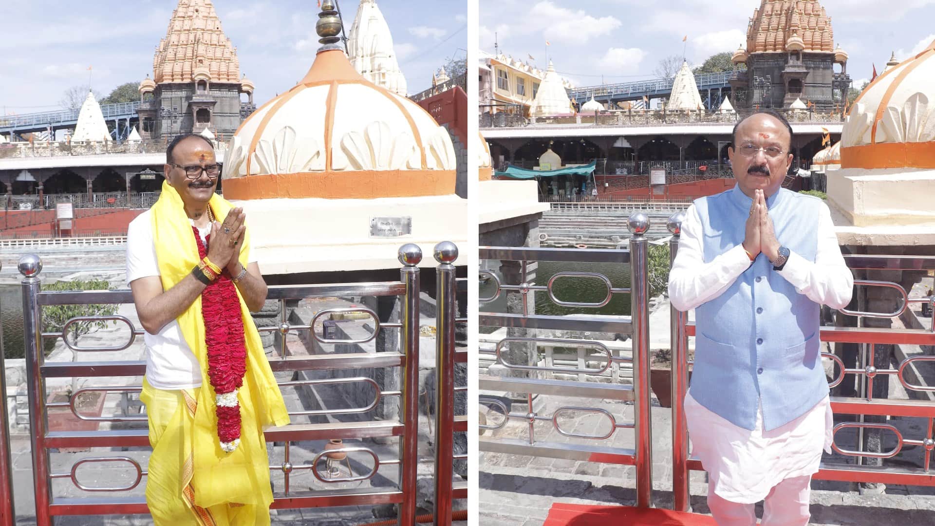 महाकाल के दरबार में पहुंचे यूपी के डिप्टी सीएम ब्रजेश पाठक और दिल्ली के गृहमंत्री आशीष सूद