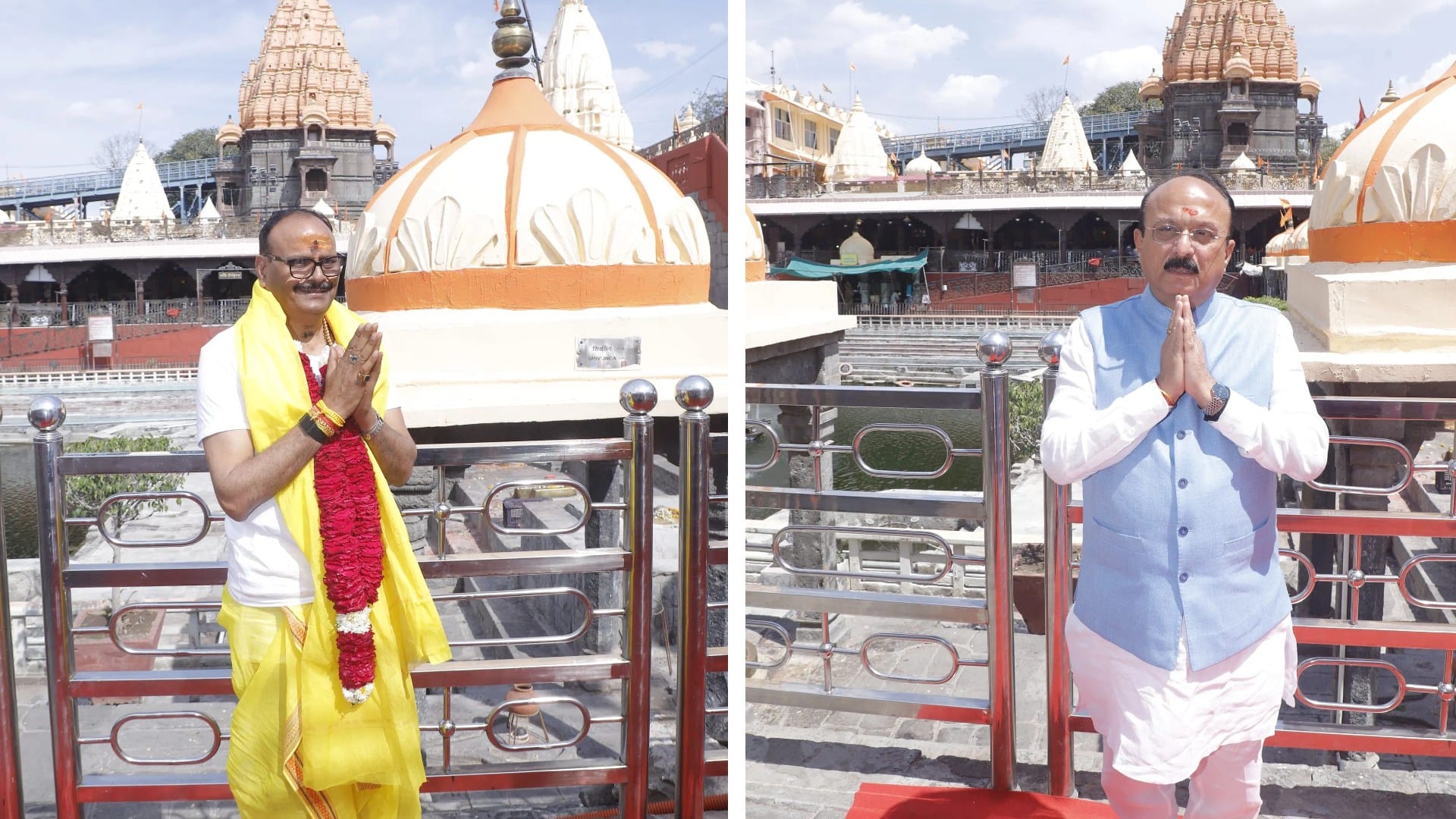 महाकाल के दरबार में पहुंचे यूपी के डिप्टी सीएम ब्रजेश पाठक और दिल्ली के गृहमंत्री आशीष सूद