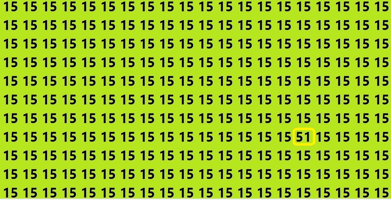 Brain Teaser Game Can You Find Hidden 51 In 12 Second Look At This Optical Illusion Image