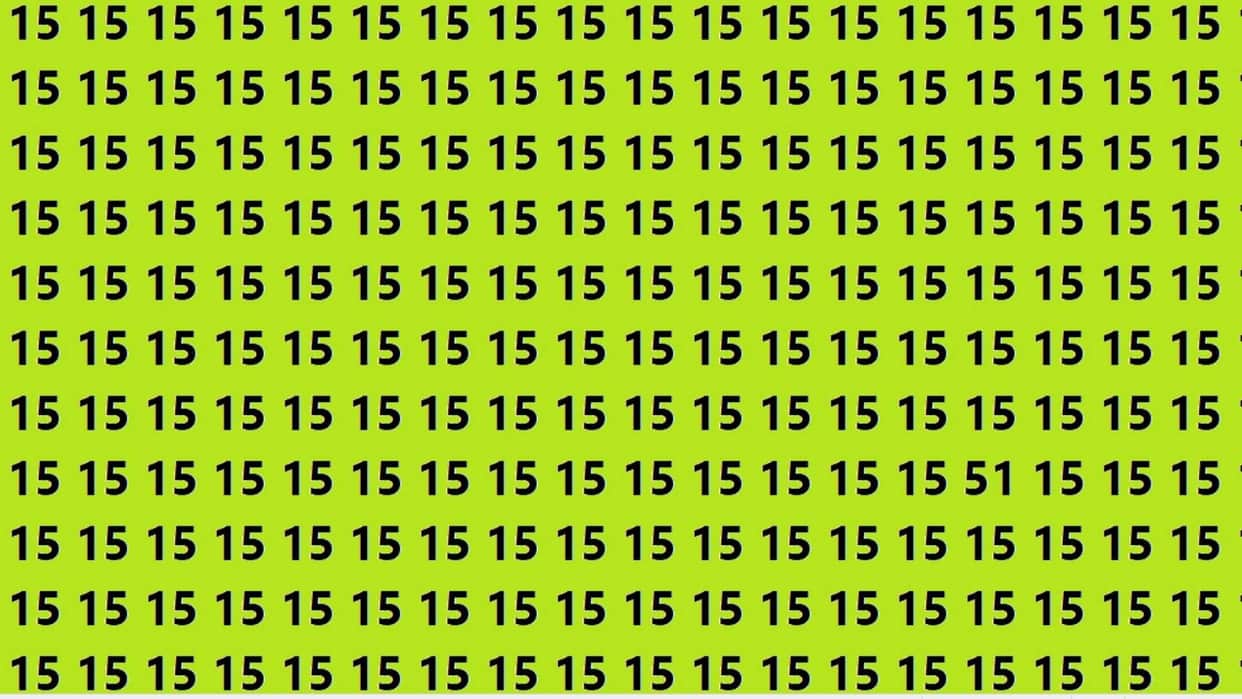 Brain Teaser Game Can You Find Hidden 51 In 12 Second Look At This Optical Illusion Image