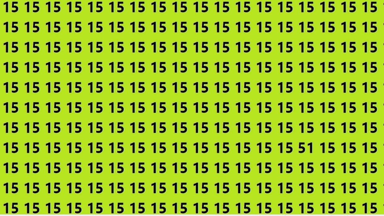 Brain Teaser Game Can You Find Hidden 51 In 12 Second Look At This Optical Illusion Image