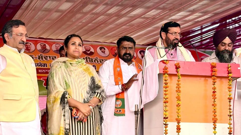 Haryana CM Nayab Saini in Lehragaga aap government