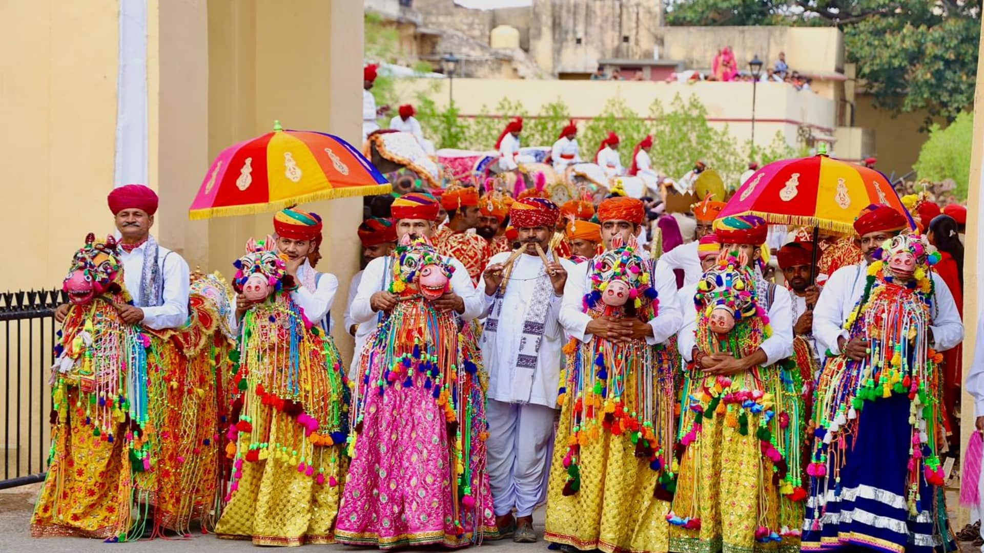 Royal Gangaur Procession Held in Jaipur; A Testament to Cultural Grandeur and Ganga-Jamuni Tehzeeb