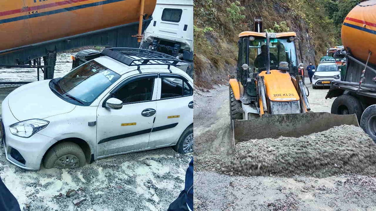 Vehicles Stuck in Mud Debris and Rocks Descend upon Rudraprayag Including Sirohabagad and Surrounding Areas