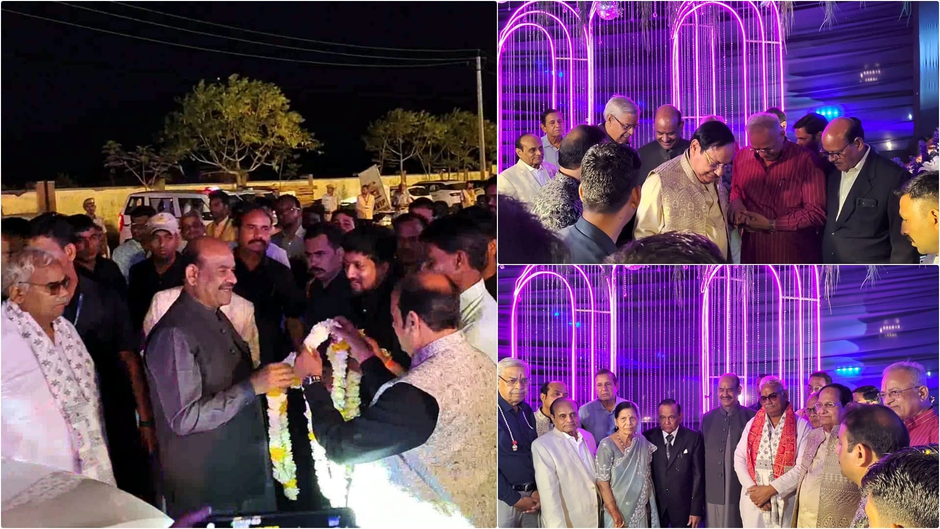 सत्यनारायण गुप्ता की पोती के विवाह समारोह में ओम बिरला सहित कई वीआईपी हुए शामिल