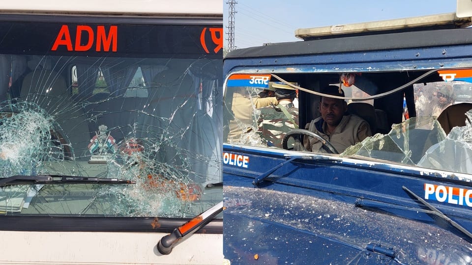 Mathura violence Shots Fired from Country-made Pistols Minor Eye Injured by Rubber Bullet