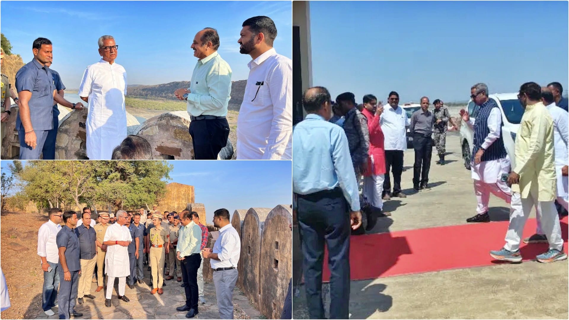 गागरोन जल दुर्ग के भ्रमण के दौरान सिक्किम के राज्यपाल OP माथुर