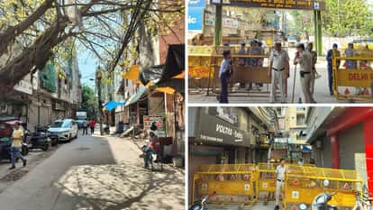 police surrounded area by putting barricades After Eid in Uttam Nagar
