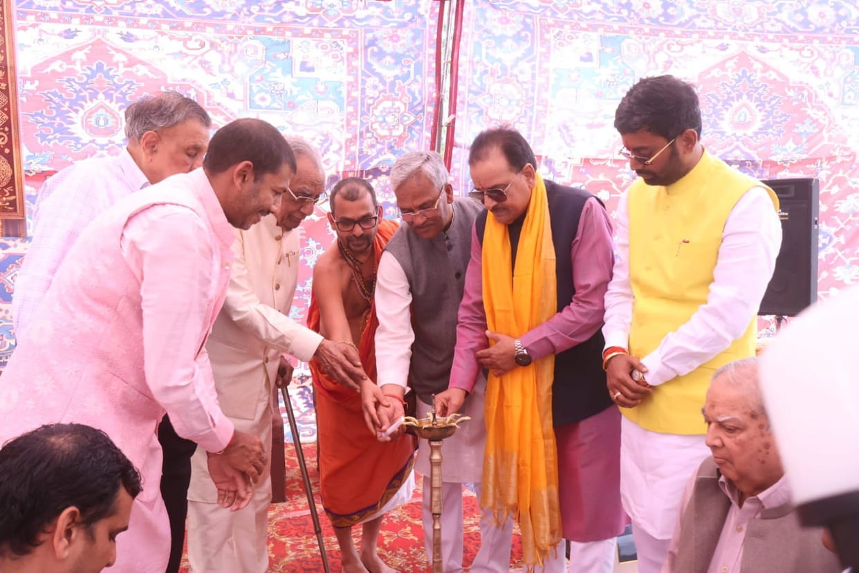 Haridwar: former CM Trivendra Singh Rawat   Inauguration of Jaipuria Yatri Niwas