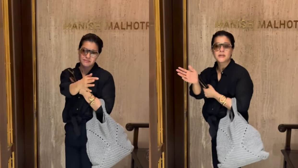 kajol scold paparazzi while visiting to manish malhotra video goes viral