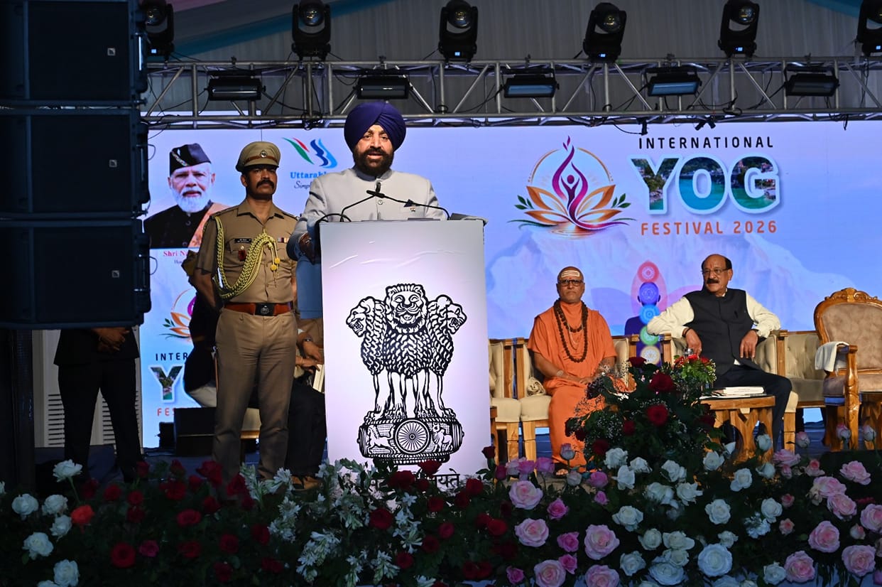Governor Gurmeet Singh Attends Conclusion of Seven-Day International Yoga Festival States In Rishikesh
