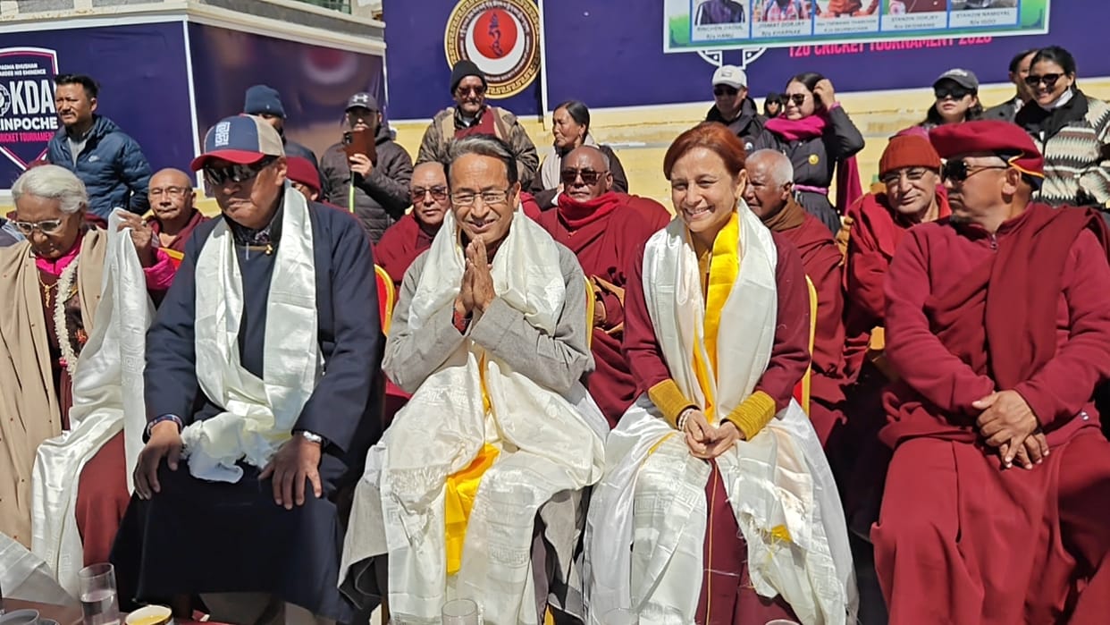 Sonam Wangchuk received an overwhelming welcome at Kushok Bakula Rinpoche airport