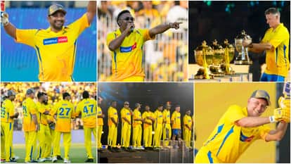 Chennai Super Kings Roar 2026: Mahendra Singh Dhoni felicitated Sanju Samson, Shivam Dube, and Ayush Mhatre