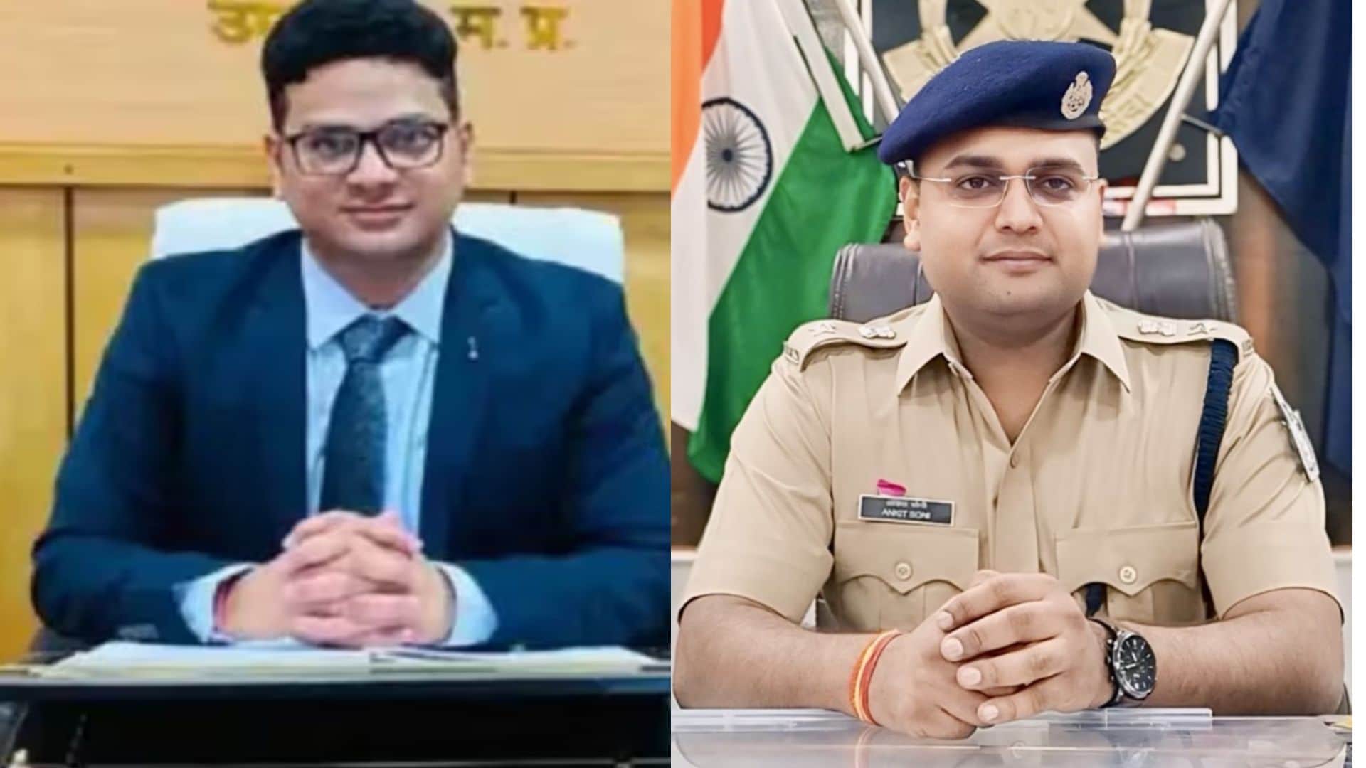 सीधी कलेक्टर स्वरोचित सोमवंशी और गुना एसपी अंकित सोनी