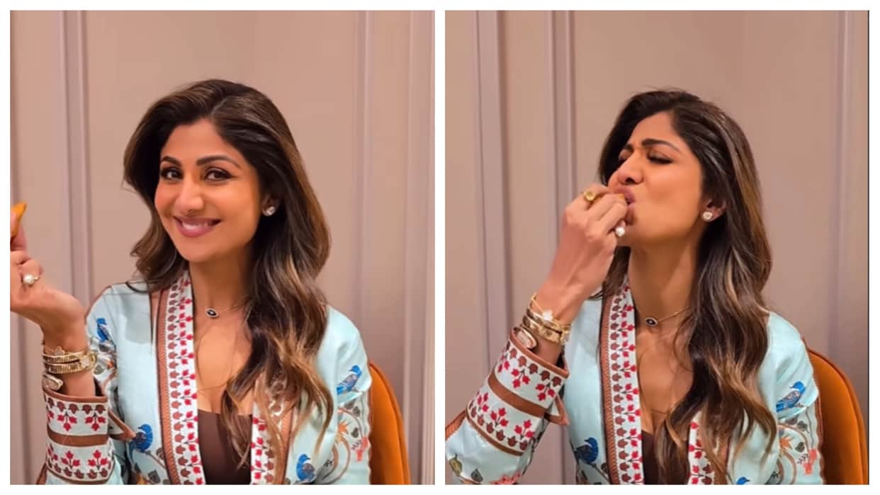 Shilpa Shetty share funny video on Sunday is all about Samosa love