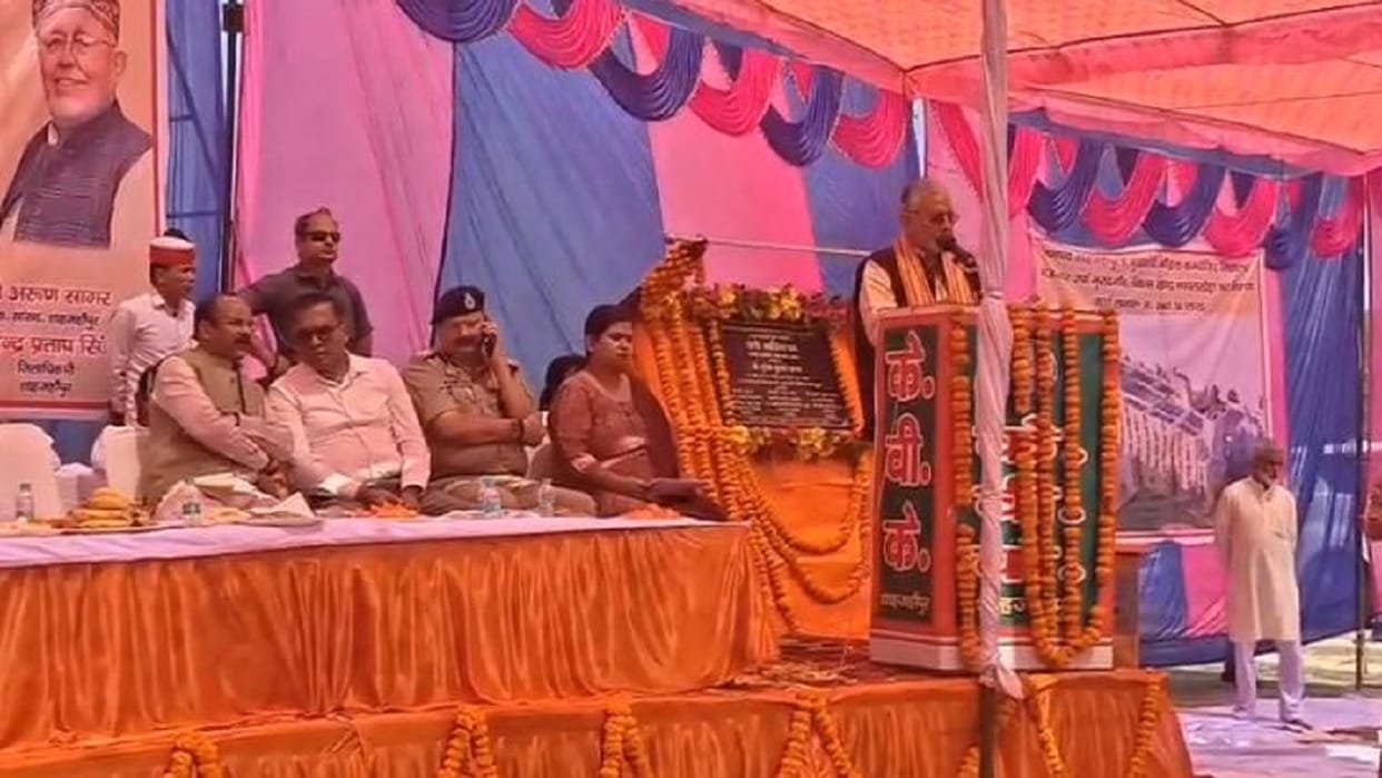 Finance Minister Suresh Khanna laid the foundation stone of the CM Model Composite School in Shahjahanpur