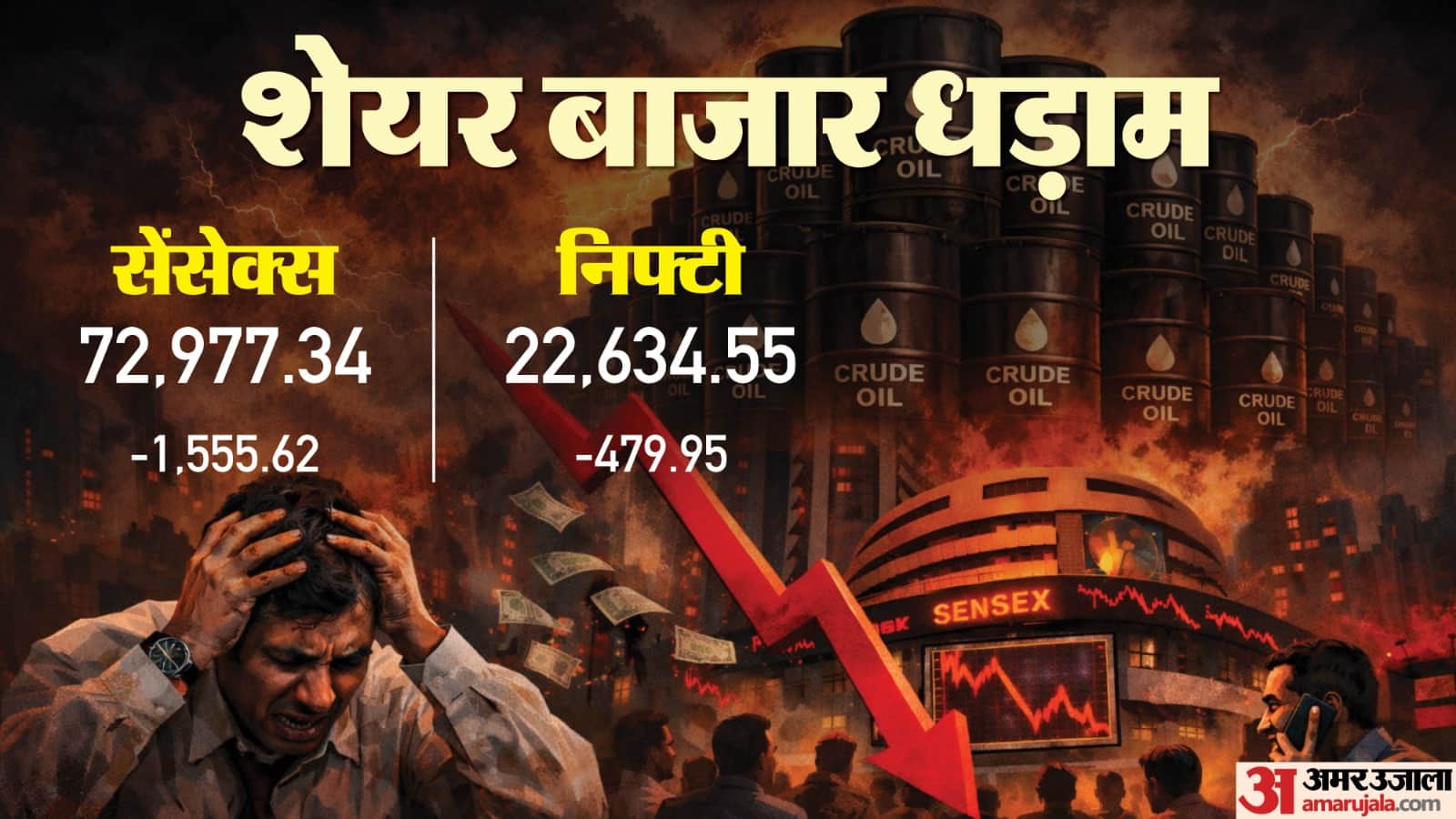 गिरावट के साथ खुला शेयर बाजार