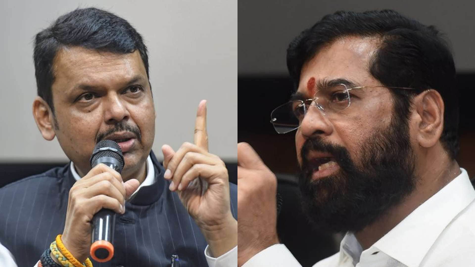 महाराष्ट्र के मुख्यमंत्री देवेंद्र फडणवीस और डिप्टी सीएम एकनाथ शिंदे