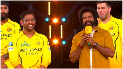 MS Dhoni Jokes About Playing Till 60, Viral Moment With Sivakarthikeyan Delights CSK Fans