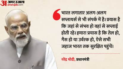 PM Modi in Parliament on West Asia Crisis PM Modi on Crude Import LPG Crisis Ethanol Production