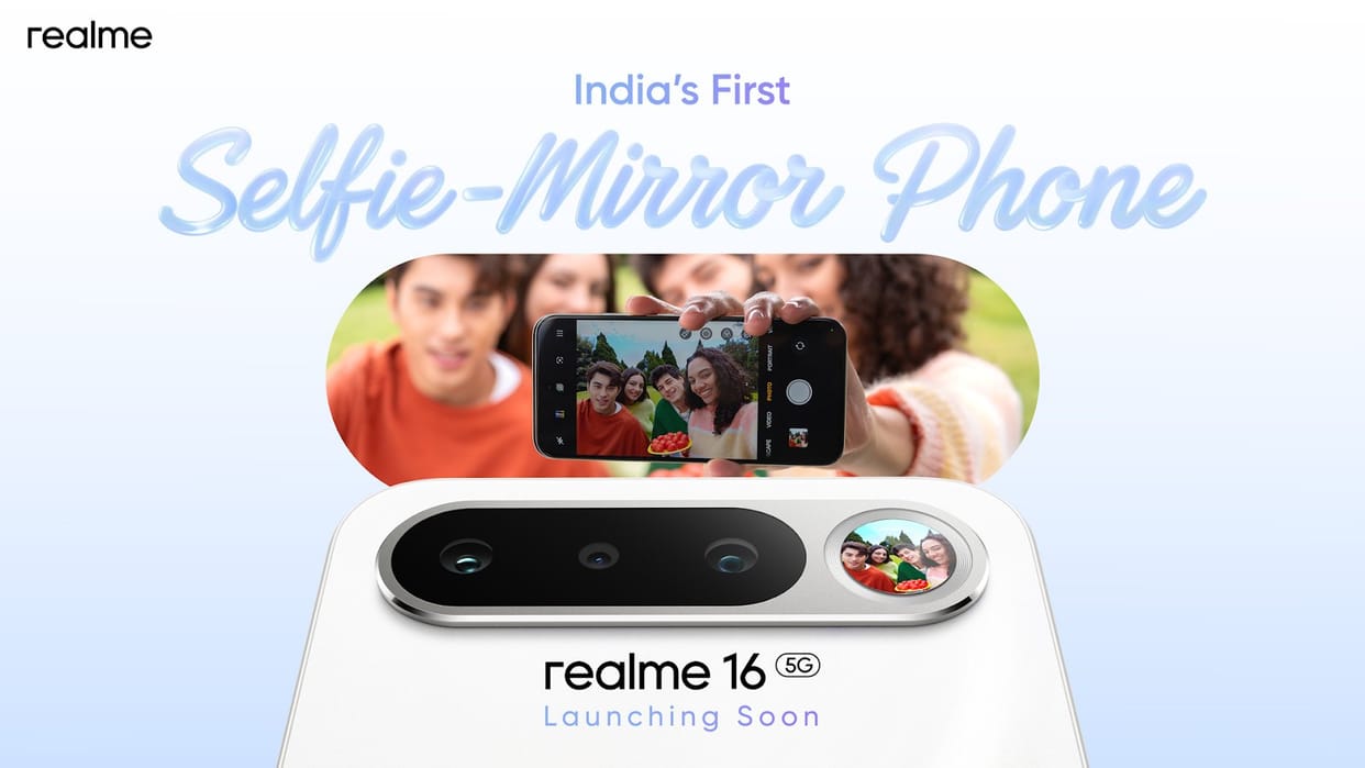Realme 16 5G India Launch Soon: 7,000mAh Battery & Unique ‘Selfie Mirror’ Feature Revealed
