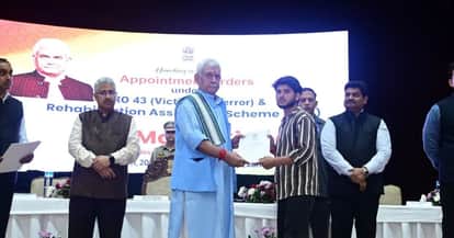 Today 43 appointment letters were handed to the families of terror victims and NoKs of government employees