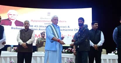 Today 43 appointment letters were handed to the families of terror victims and NoKs of government employees