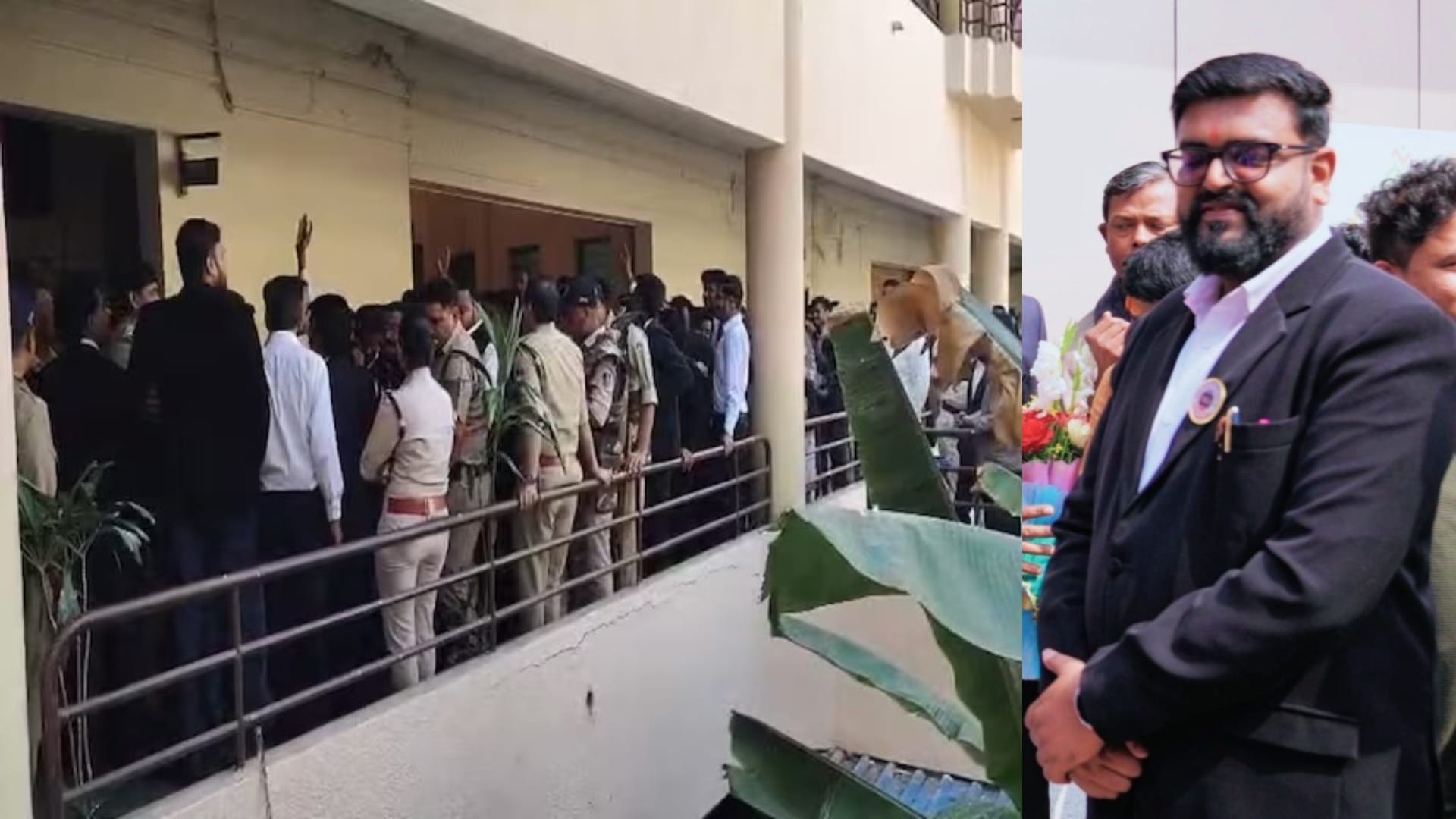 भोपाल जिला अदालत में भोपाल के पूर्व सांसद व भाजपा नेता आलोक संजर के बेटे अनंत संजर पर हमला हो गया।