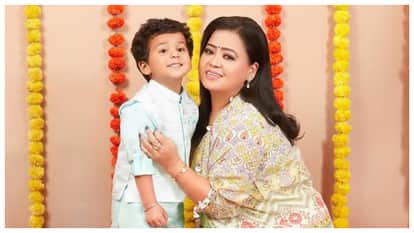 Bharti Singh 3 year old son Gola insists on getting a pedicure done from Tejasswi Prakash salon