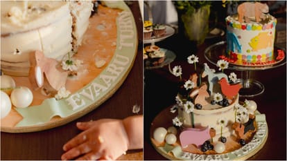 Athiya Shetty KL Rahul Daughter Evaarah Turns One couple shares first birthday celebration Photos Of Baby Girl