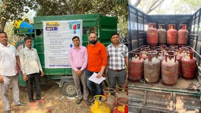 District Food and Supplies Department raided Gurugram and seized 32 cylinders