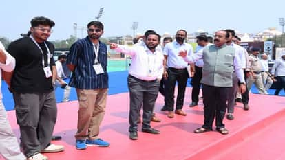 Khelo India Tribal Games 2026 to begin on March 25, Deputy CM Arun Sao inspects in Raipur