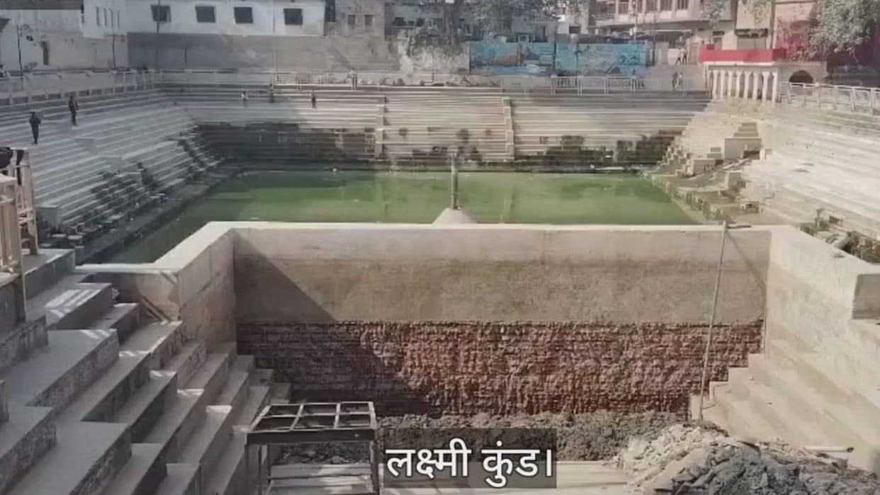 Restoration work is carried out at cost of Rs 3.57 crore and pillars painted without repair in varanasi