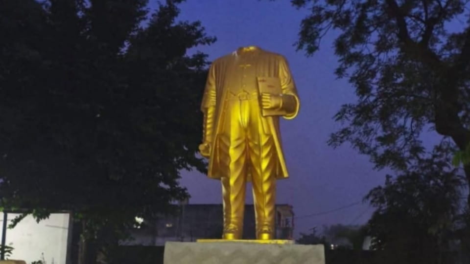 Meerut: Attempt to Disturb Peace in Meerut, Ambedkar Statue Vandalised in Bhagwanpur Village