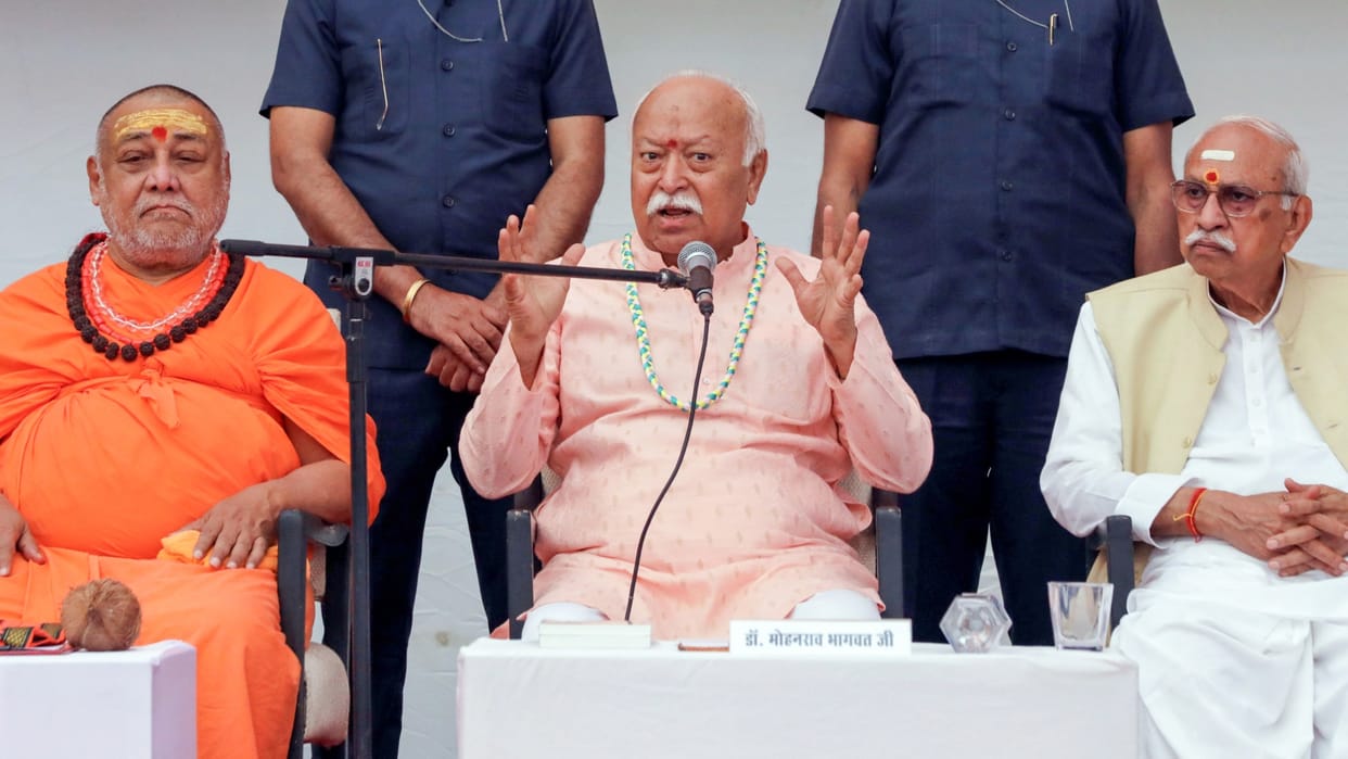 RSS Chief Mohan Bhagwat said India is only hope for world reeling from conflicts Hindutva Sanatan