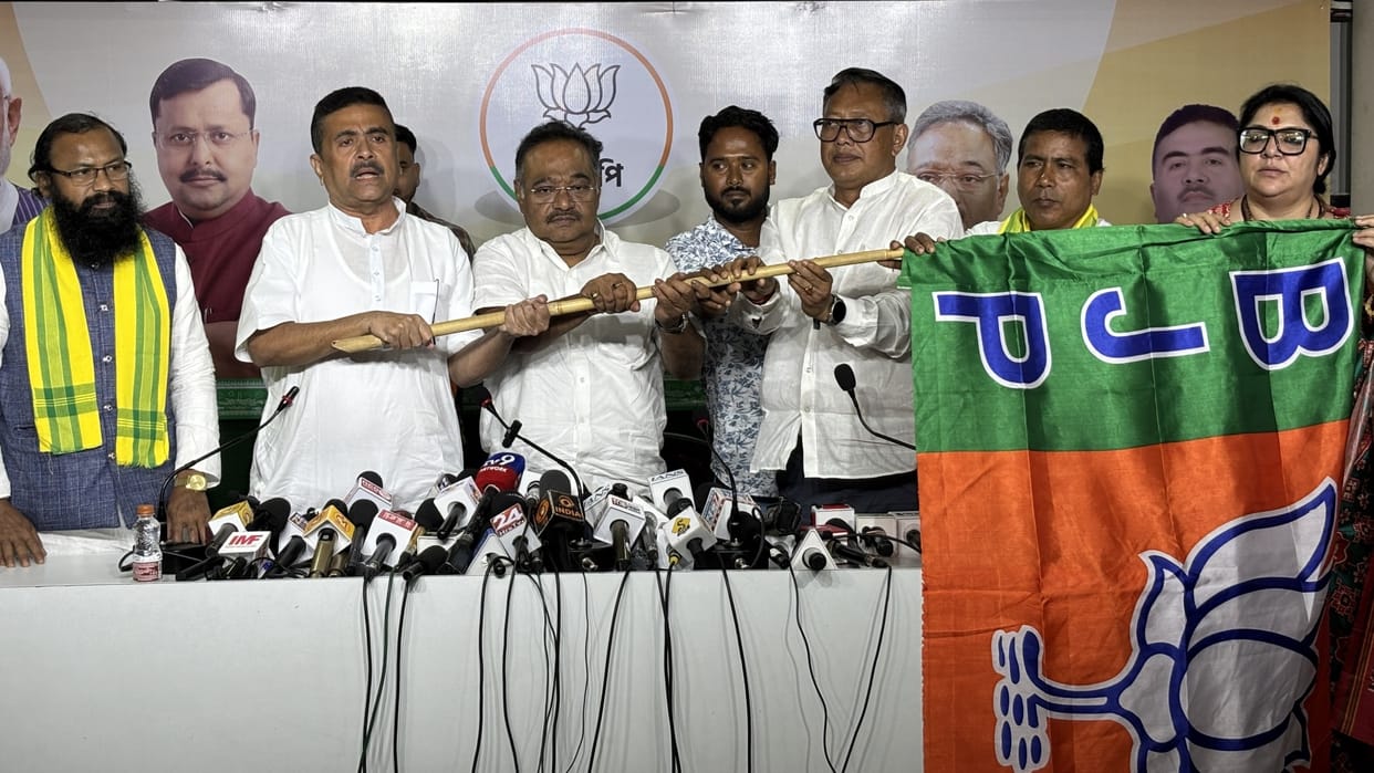 TMC leader Arghya Roy Pradhan, Greater Coochbehar movement leader Banshibadan Barman join BJP