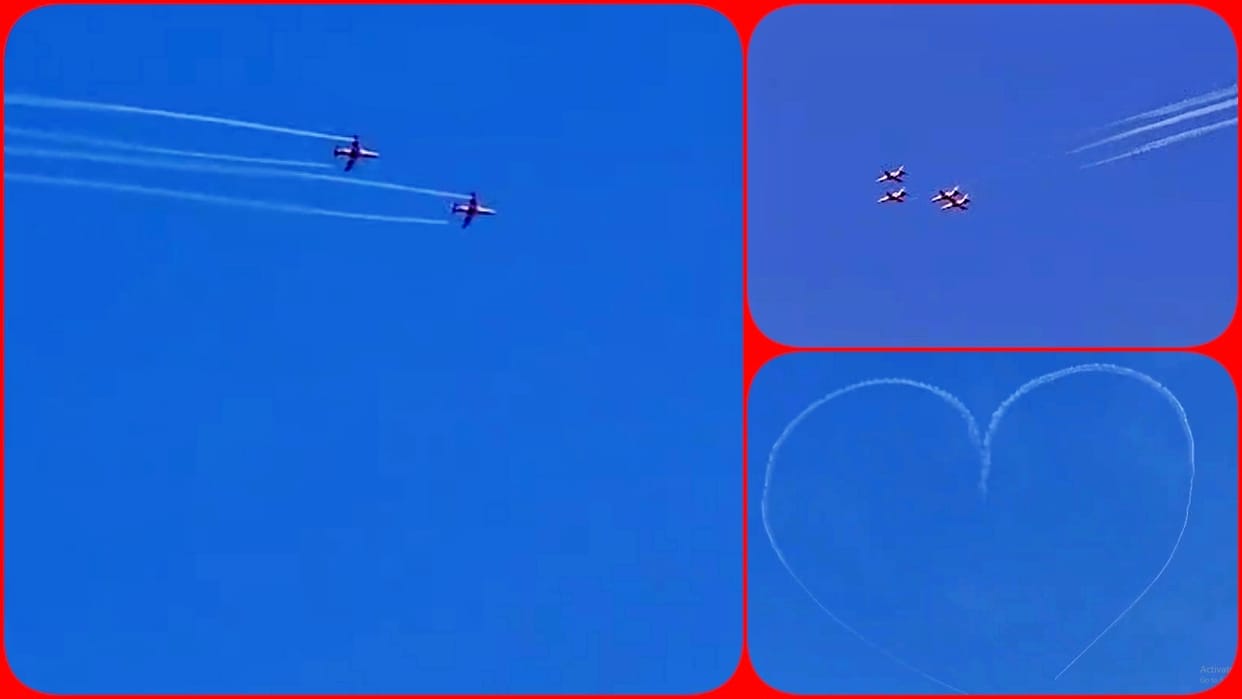 Himachal Fighter Jets Roar Across the Skies of Sujanpur Four Hawks Conduct Air Show Rehearsal
