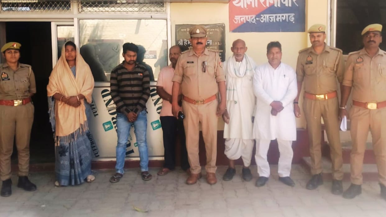 Religious Conversion Through Inducement Five Accused Arrested Bibles Mobile Phones in azamgarh