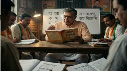 Mission 2027: Meerut BJP Leaders Campaigning in Bengal, Learning Bengali Language