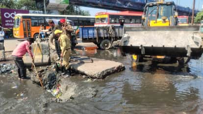 Man Falls into Deep Drain Near Bus Stand in Bareilly