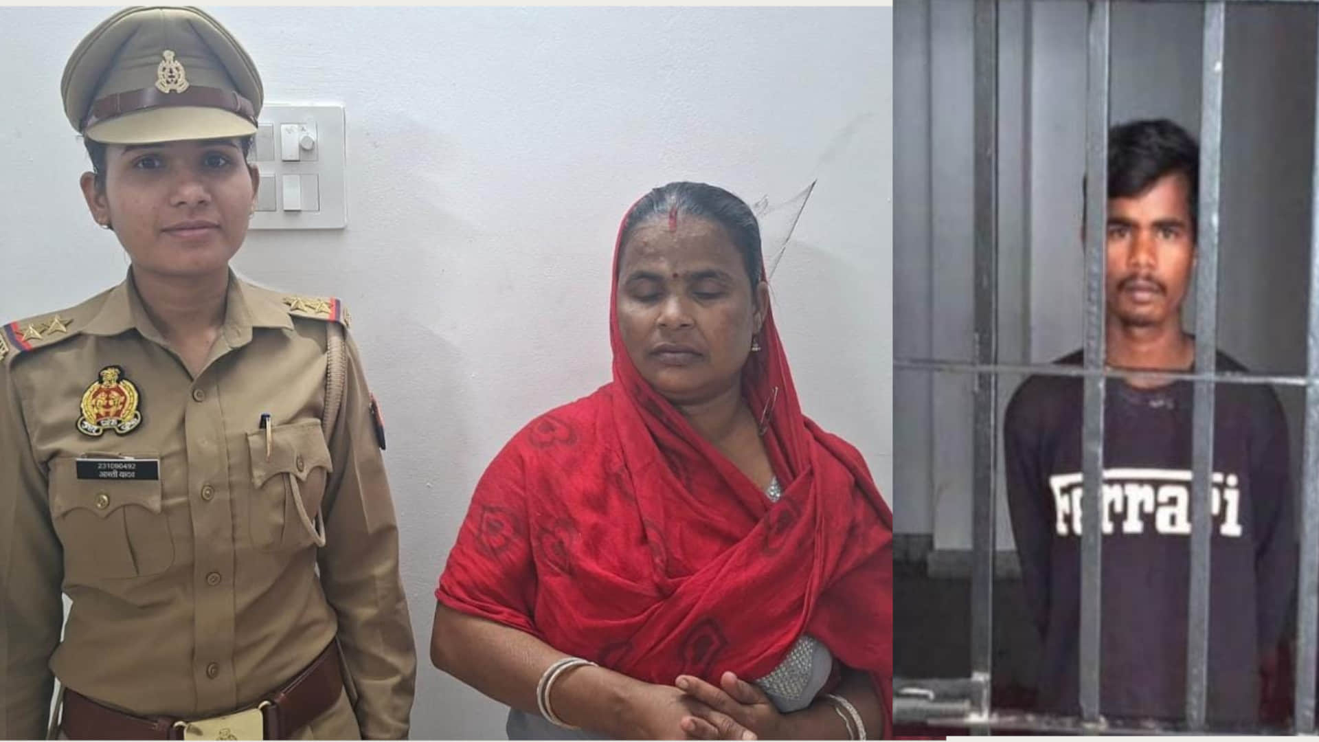 गिरफ्तार हत्यारोपी मां और बेटा