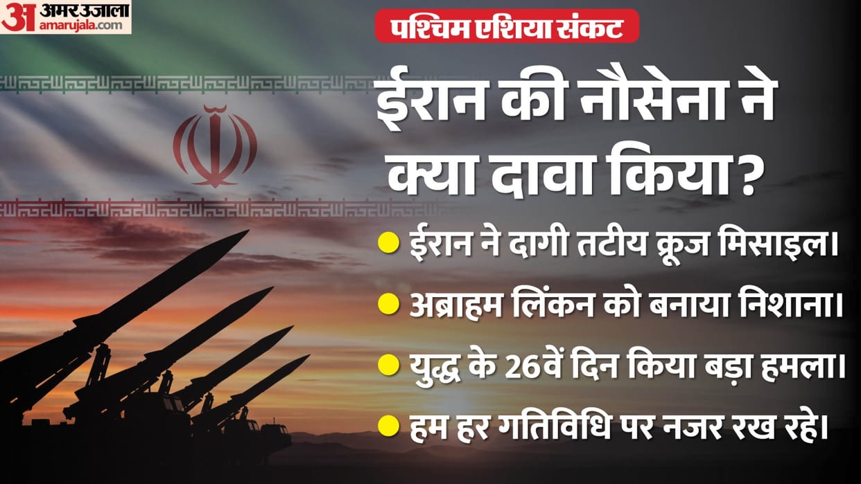 Iranian Navys Major Claim Targeted Americas Most Powerful Warship  Abraham Lincoln Fired Missiles